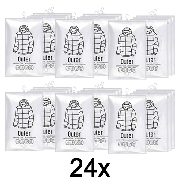 6x Κρεμαστές σακούλες αποθήκευσης κενού (4 τεμάχια) | VACUHANG